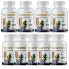Varicorin Vascular Support & Healthy Blood Flow Support Supplement - 9 Bottles