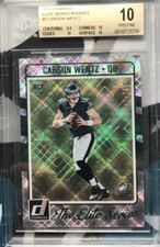 CARSON WENTZ 2016 DONRUSS ELITE ROOKIES CARSON WENTZ  RC *BGS 10 PRISTINE* POP 9