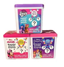 Lot Of 3 Disney Princess  My Little Pony  Minnie Bracelet Surprise Blind Box