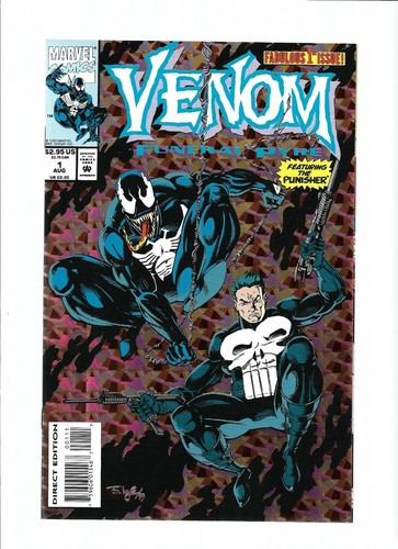 Funeral Pyre Venom L/ 2: 1 & 3 Eddie Brock Punisher Frank Castle Gray Russell