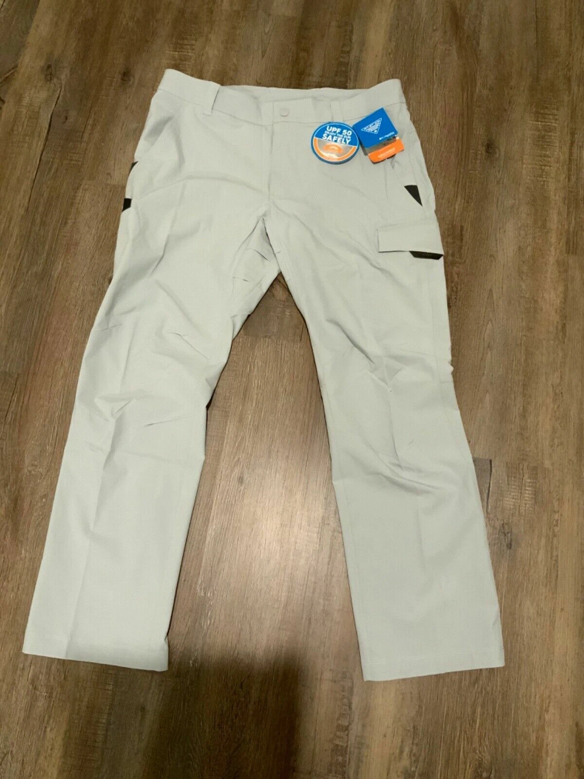 Columbia PFG Force XII Men's Size 38x30 Pants Cool Grey Omni-Shade Fishing