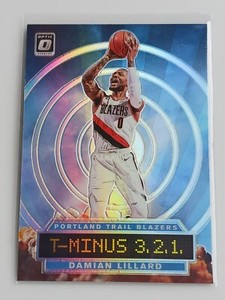 2019-20 Panini Donruss Optic Damian Lillard T-Minus 3, 2, 1 SILVER Holo Prizm #7