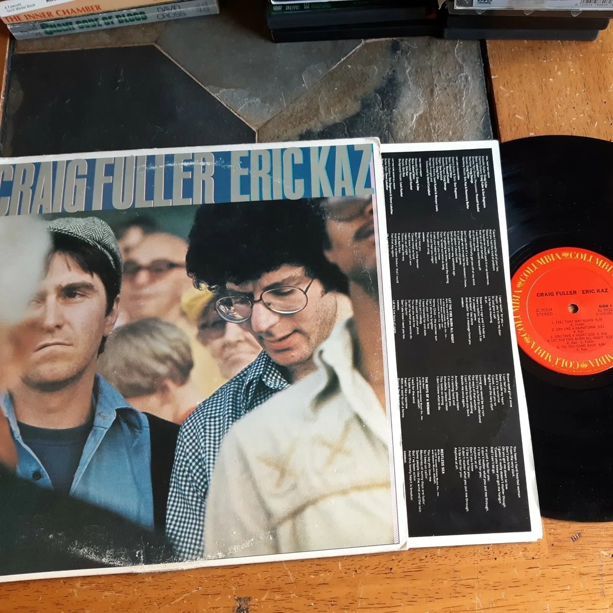Little Feat Fuller/Kaz Band Tシャツ 1978 Craig Fuller Eric Kaz Self Titled S/T (1978 CBS) Vinyl LP w