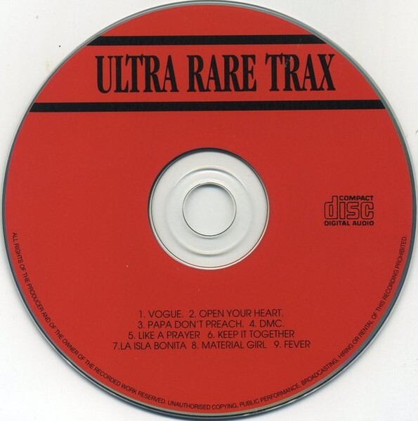 マドンナ　Ultra Rare Trax Vol 2　貴重 リミックス CD マドンナ Ultra Rare Trax Vol 2 貴重 リミックス CD Madonna