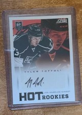 2013-14 Score Hot Rookies Signatures Tyler Toffoli #598 Rookie Auto