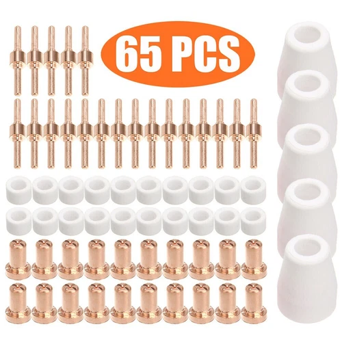 65× PT31,CUT30-50 Plasma Cutter Consumables Welding Accessories Kit For Parkside