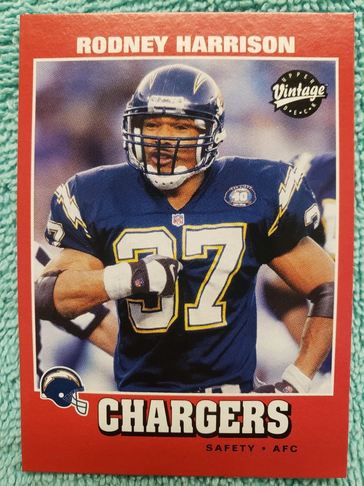 2001 UPPER DECK VINTAGE RODNEY HARRISON #149 SAN DIEGO CHARGERS - Image 2 of 4