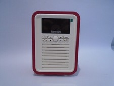 Red VQ Retro Mini Radio Bluetooth DAB DAB+ FM Faux Leatherette EX DISPLAY Model 