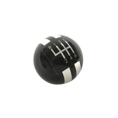 6-Speed Shift Knob (Black/Silver) for Mustang 2015-23 | #FR3Z-7213-M | Drake Mus - Picture 1 of 1