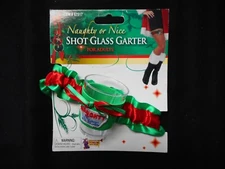 NEW Shot Glass Garter for Festive Holiday Celebrations, from Forum Novelties