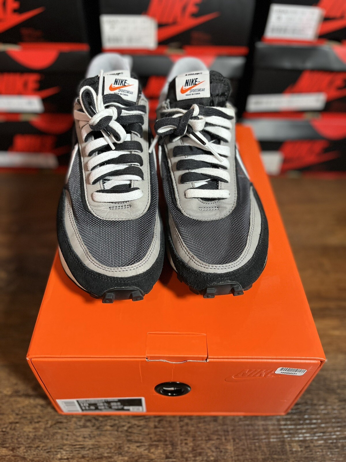 SACAI X NIKE NIKE SACAI X LDWAFFLE 'NERO' 2019 TAGLIA 10 BV0073 001