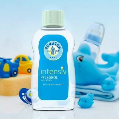 Penaten Caring Baby body oil for babies with aloe vera 200ml- FREE SHIPPING  | eBay