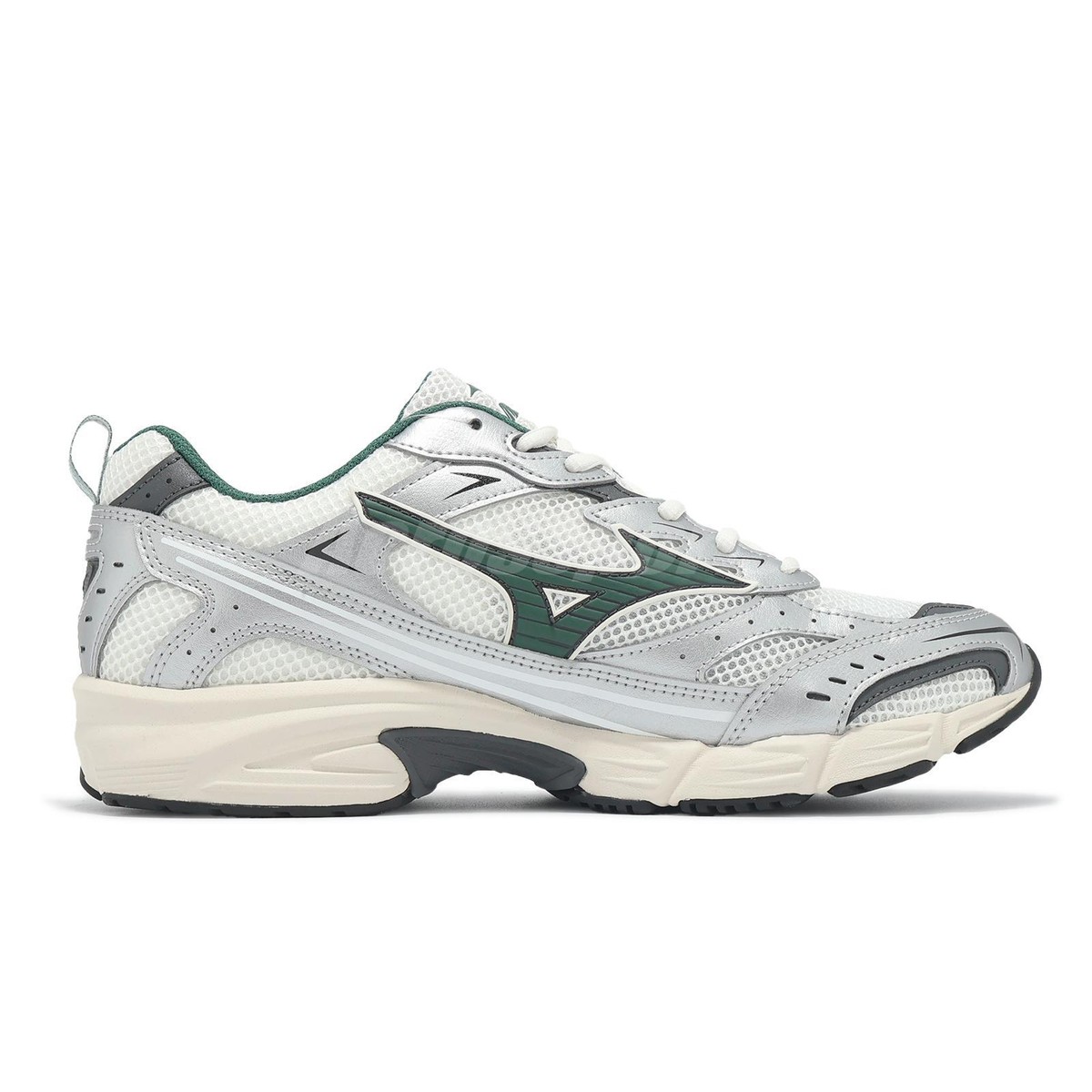 モナ@ Mizuno MXR Silver Green Men Unisex Casual Sport Style Shoes