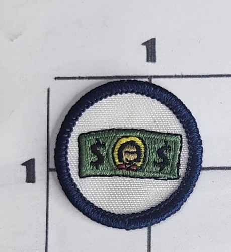 Money Patch Consumer Protection Girl Scouts USA Green Merit Badge