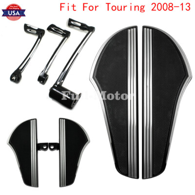 Defiance Chrome Floorboard Footpeg Shifter Lever Brake Arm Fit For Harley 08-13