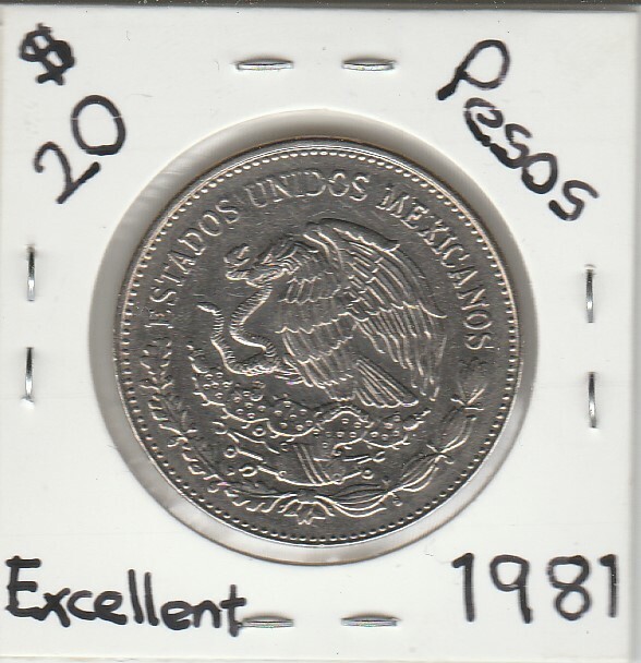 Mexico: $ 20 Pesos Cultura Maya Coin Year 1981. | eBay