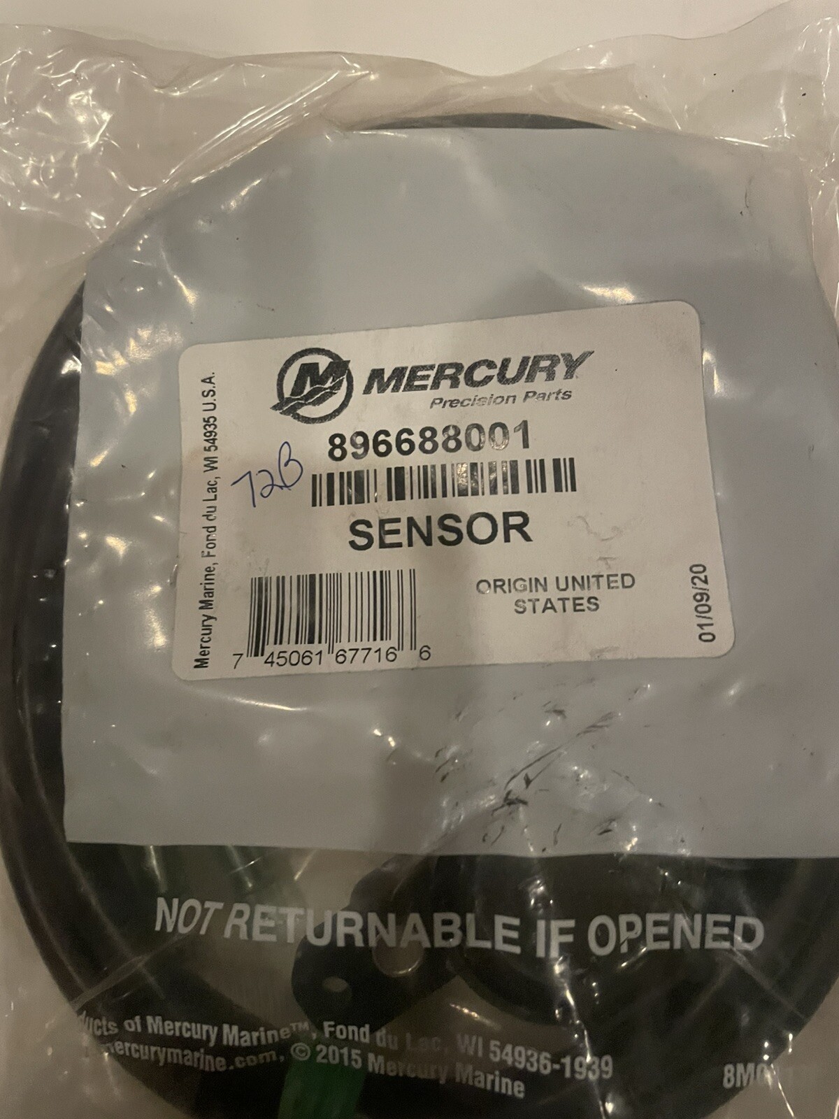 Mercury 135-200HP Verado Trim Sender Sensor Assembly 896688001  (R587)