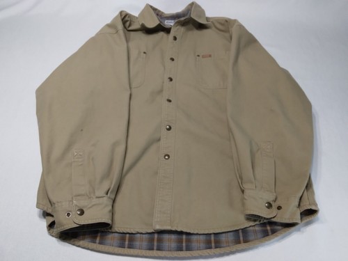 Carhartt Flannel Lined Canvas Button Up 