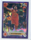 2022 Topps Chrome McDonald's All American Basketball Purple Refractor Kk Bransford #40
