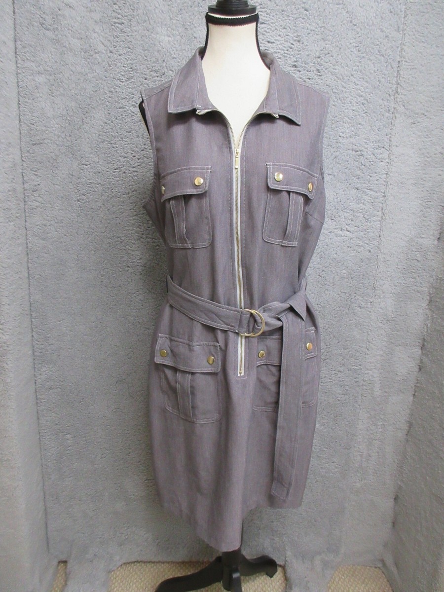 grey utility dress Shop Women's Grey Denim Short Sleeve Knee Length Shirt Dress with Utility  Pockets| Showoffff