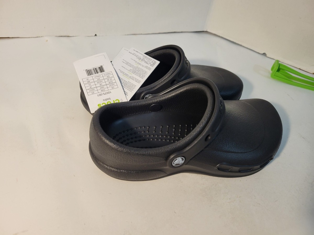 Crocs Unisex-Adult Bistro Clog Slip Resistant Work Shoes Sz m5/w7 Black NWT** Crocs Adults main image 4