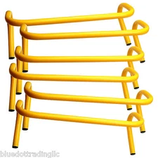 6" INCH STEP HURDLE (LOT OF 6) MINI BANANA SPEED AGILITY PE TRACK RUNNING JUMP
