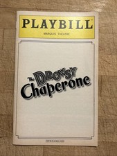 THE DROWSY CHAPERONE Mar 2007 Broadway Playbill SUTTON FOSTER Bob Martin +!