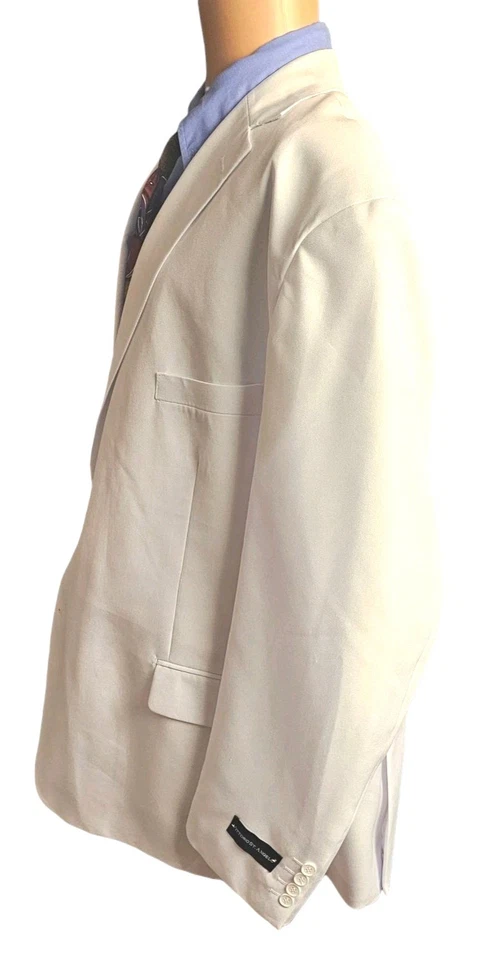 Traje Vittorio St. Angelo Blanco Cuello Dividido 2 Botones 54R Pantalones 48x26 Formal Nuevo con Etiquetas Foto 3 de 4