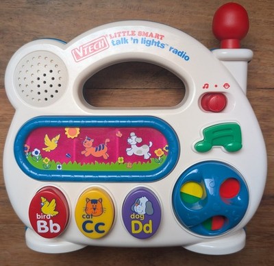Vintage Vtech Little Smart Talk N Lights Radio Spielzeug Sammlerstück -getestet funktioniert-