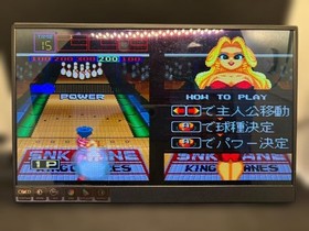 LEAGUE BOWLING NEO GEO AES SNK Cartridge NGH Home Game Operation Confirmed Used
