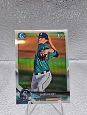 2018 Bowman Draft Chrome Logan Gilbert 1st Bowman Refractor #BDC-63!
