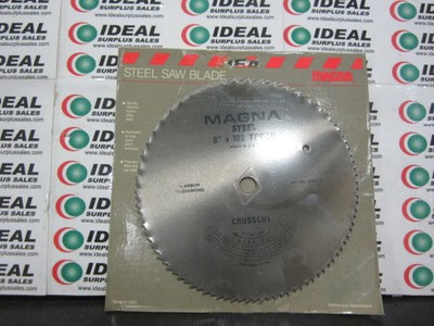 Magna 61073 Magna Stahl 8 '' x100 Zahn 5/8 Arbor 13/16 Diamant Crosscut Blade-New