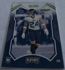 2021 Panini Playoff Football Elijah Molden Tennessee Titans Kickoff Green Rookie