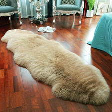 LLB Genuine Sheepskin Area Rug Wool Rug Fur Carpet Fluffy Shaggy Fur Rug for Liv