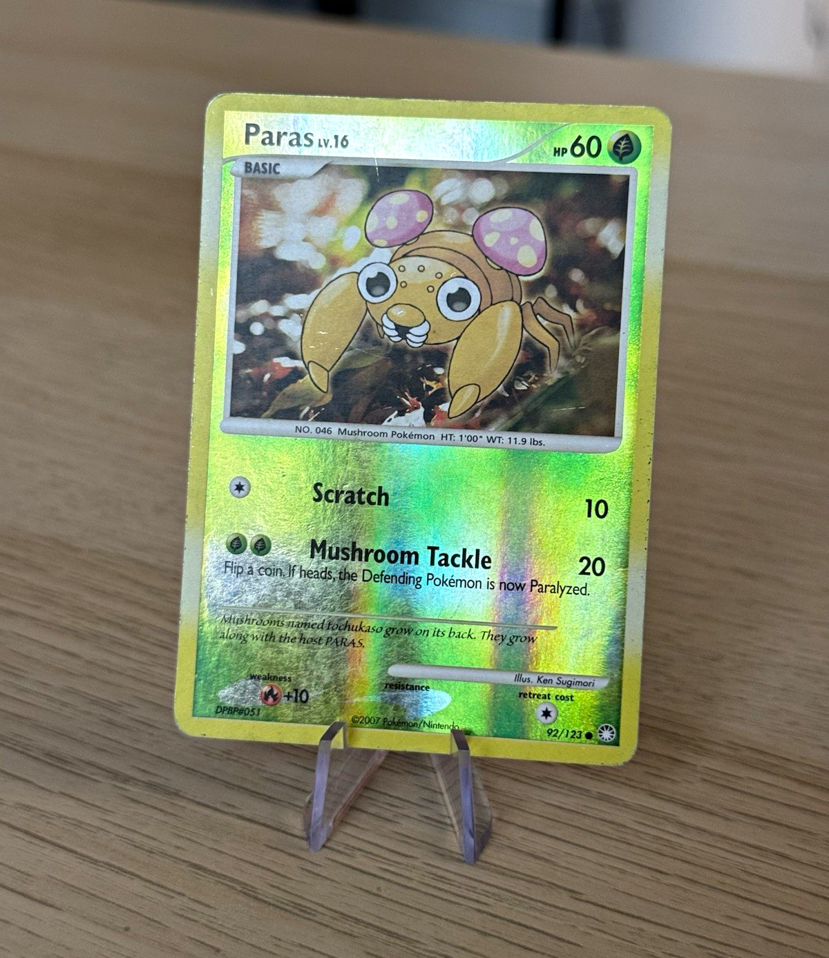 Pokemon - Paras 92/123 - Mysterious Treasures - Reverse Holo - MP