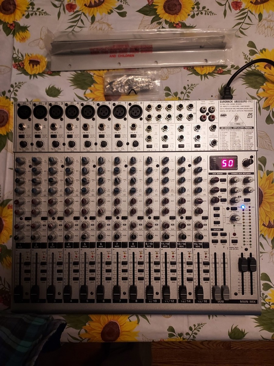 BEHRINGER UB2222FX-PRO ミキサー　通電確認済　送料無料 BEHRINGER UB2222FX-PRO ミキサー 通電確認済 送料無料の通販はau PAY