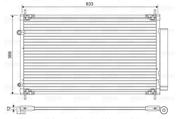 Valeo Kondensator Klimaanlage 822604 Aluminium FüR Toyota Yaris Hybrid NHP130_-image