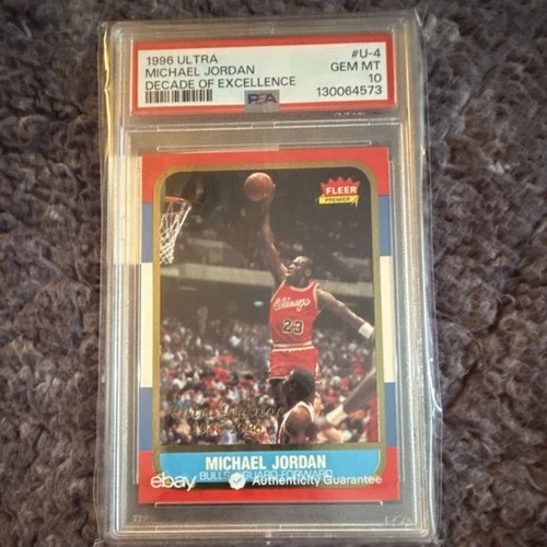Fleer Ultra 1996 Michael Jordan Decade of Excellence #U-4 PSA 10 Bulls