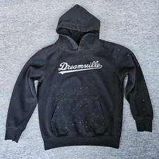Dreamville Hoodie J Cole Sweatshirt Men's Size Medium Bleached Black Rap Hip Hop
