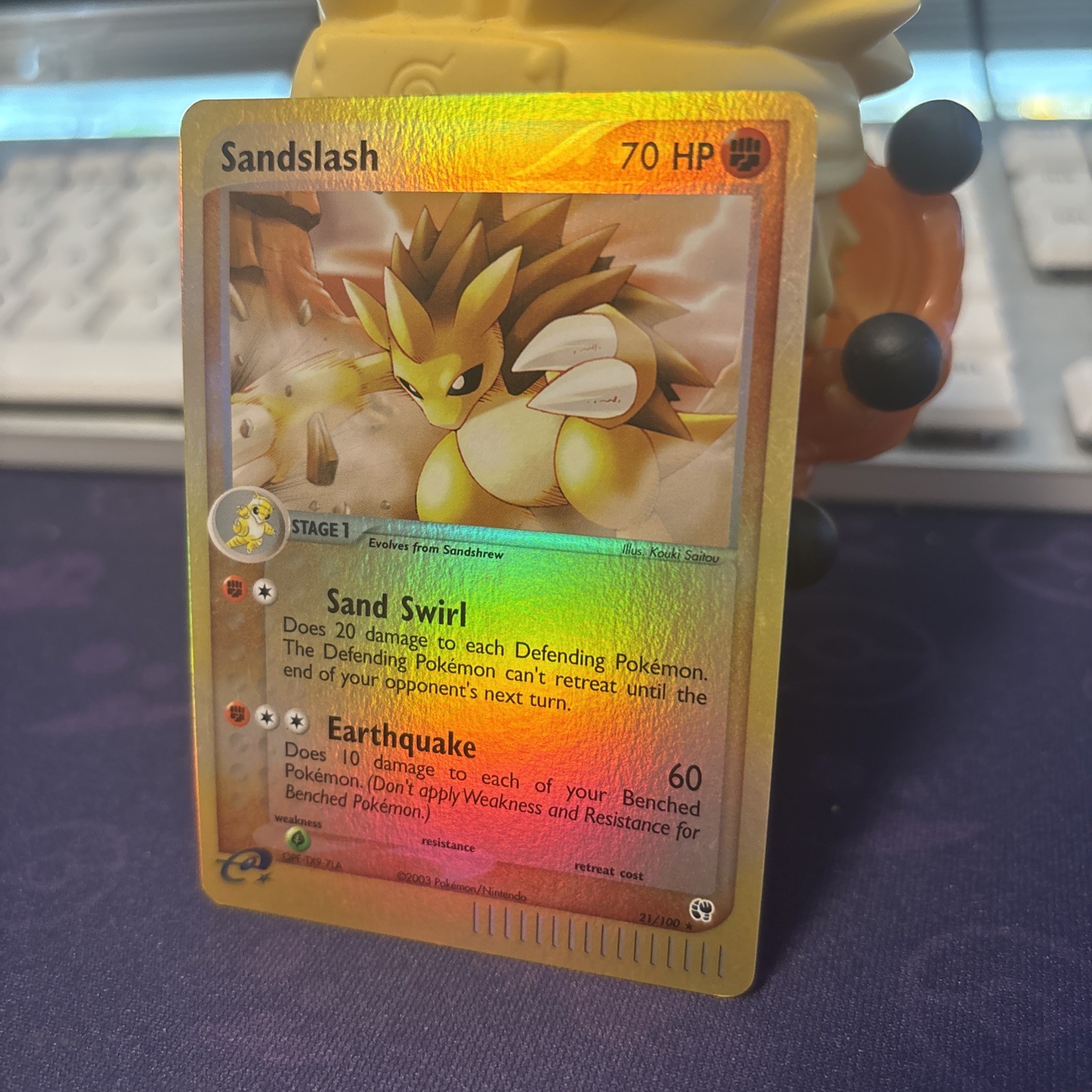 Sandslash 21/100 EX Sandstorm Reverse Holo