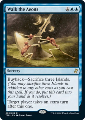 Walk the Aeons TSR NM MTG Rare   Extra Turn Buyback Combo Spell