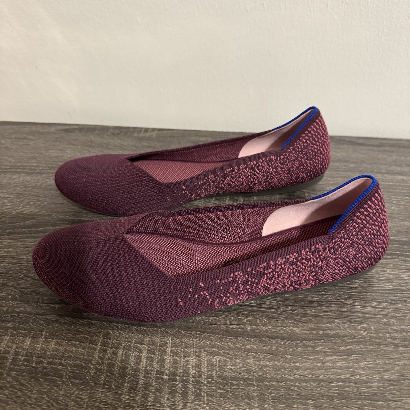 Rothy’s The Flat Purple Fig Python Round Toe Wome… - image 3