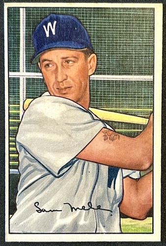 Sam Mele 1952 Bowman #15 EX+ Washington Senators
