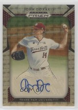 2019 Panini Prizm Draft Picks Gold Vinyl /5 John Doxakis #66 Auto 3c7