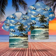 Navy Sikorsky SH 3 Sea King Hawaiian Shirt