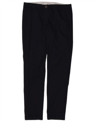 Marella Damen EMME Slim Chino Hose UK 10 Small W32 L30 Navy Blau XH04