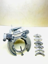 Mathey Dearman Pipe Beveling Machine Mode MS Beveler 1-1/2 to 4 W/ Inserts #V3