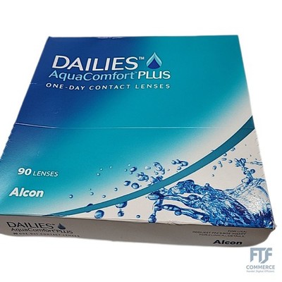 DAILIES AquaComfort Plus 1-Tages-Kontaktlinsen, 90 Stück, BC 8.7 mm, DIA 14.0 mm