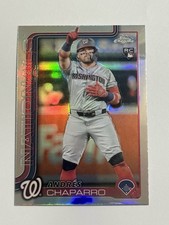Andres Chaparro 2025 Topps Chrome Nationals Refractor #187