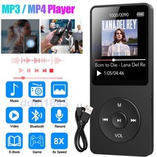 Reproductor de música deportiva Bluetooth sin pérdidas MP4/MP3 FM radio grabadora compatible 64 GB
